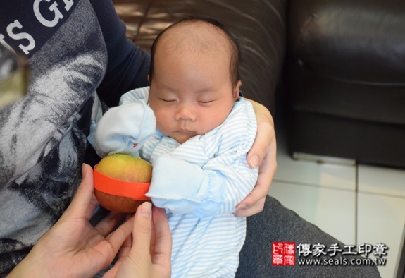 孫寶寶(台北萬華區到府嬰兒寶寶滿月剃頭理髮、免費到府嬰兒剃胎毛儀式吉祥話)。到府剃頭剃胎毛主持、專業拍照、DVD光碟、證書。★購買「臍帶章、肚臍章、胎毛筆刷印章」贈送：剃頭、收涎、抓周，三選一。2015.10.18 照片12